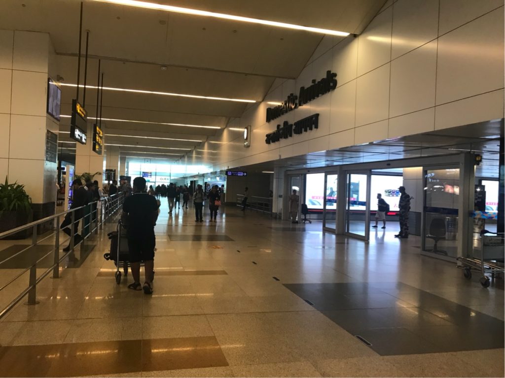 インドのデリー国際空港ターミナル３到着エリアへ外から入場する方法