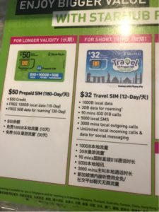 シンガポール 　SIMチケット